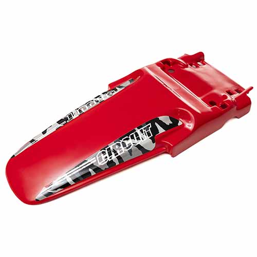 GUARDABARRO TRASERO ADAPTABLE ROJO CIRCUIT PF011-032