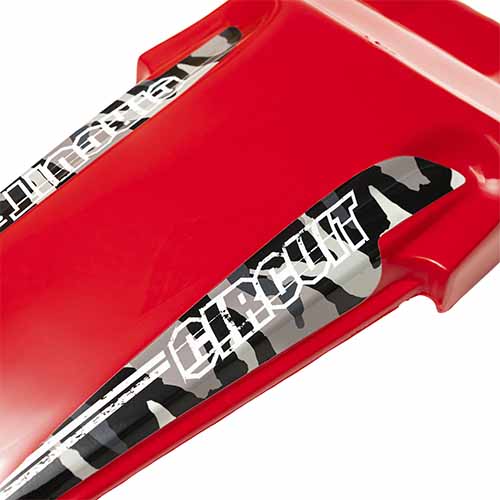 GUARDABARRO TRASERO ADAPTABLE ROJO CIRCUIT PF011-032