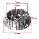 CENTRO EMBRAGUE YAMAHA YBR/ XTZ 125 C/PLATO PRESION REPCOR (J103RM)