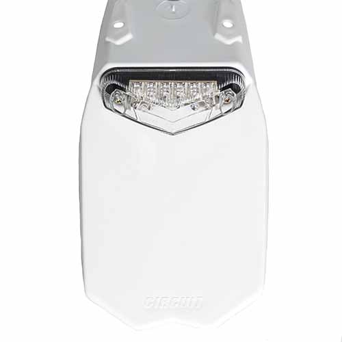 GUARDABARRO TRASERO UNIVERSAL MANTIS BLANCO/CRISTAL CIRCUIT PT003-22I