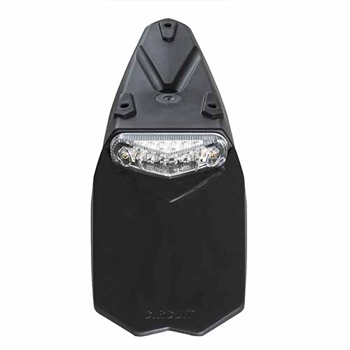 GUARDABARRO TRASERO UNIVERSAL MANTIS NEGRO/CRISTAL CIRCUIT PT003-21I