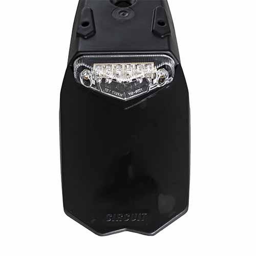 GUARDABARRO TRASERO UNIVERSAL MANTIS NEGRO/CRISTAL CIRCUIT PT003-21I
