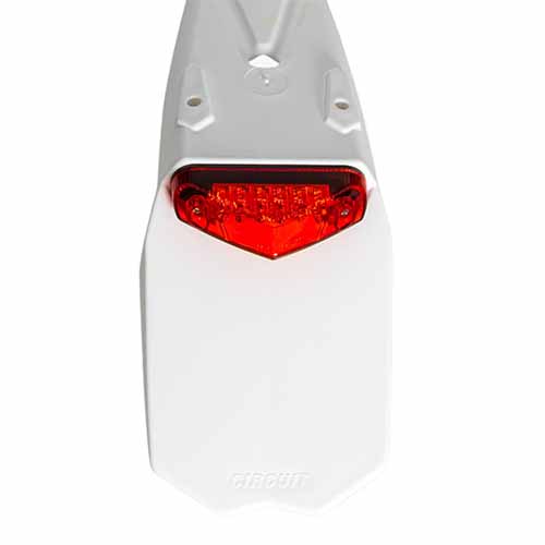 GUARDABARRO TRASERO UNIVERSAL MANTIS BLANCO/ROJO CIRCUIT PT003-225