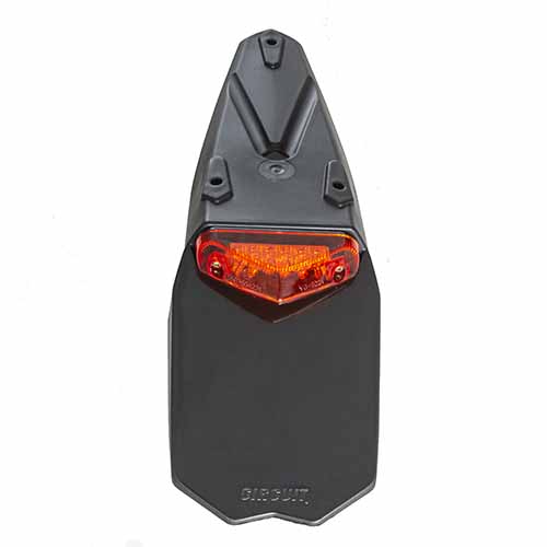 GUARDABARRO TRASERO UNIVERSAL MANTIS NEGRO/ROJO CIRCUIT PT003-215