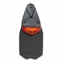 GUARDABARRO TRASERO UNIVERSAL MANTIS NEGRO/ROJO CIRCUIT PT003-215