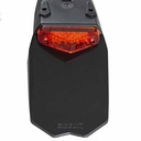 GUARDABARRO TRASERO UNIVERSAL MANTIS NEGRO/ROJO CIRCUIT PT003-215