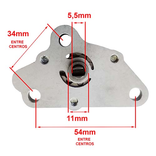 BOMBA DE ACEITE HONDA WAVE 100 / WAVE 110 / WAVE 110 / GILERA SMASH 110 RECORRIDO CORTO STD