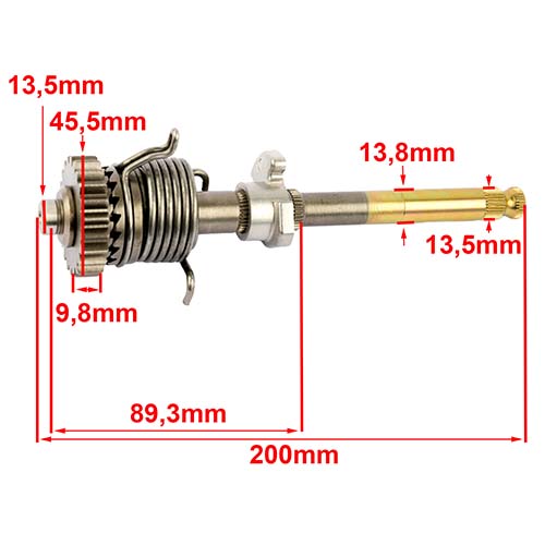 EJE DE ARRANQUE GILERA SMASH 110 COMP. STD
