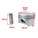 KIT CILINDRO + PISTON HONDA CB1 STD