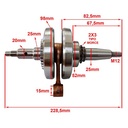 CIGUEÑAL COMPLETO YAMAHA YBR 125 / XTZ 125 STD