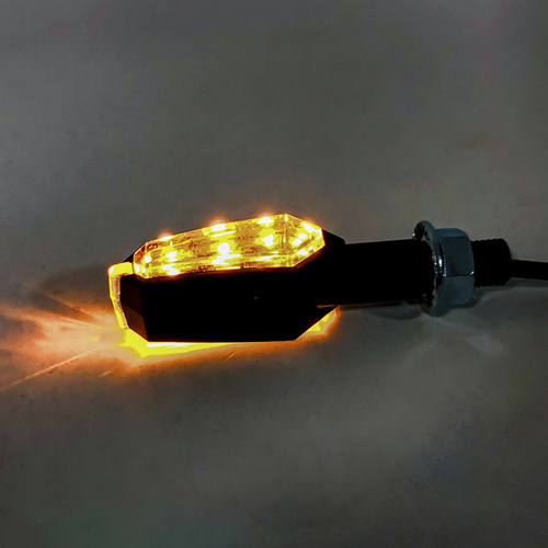 FARO DE GIRO UNIVERSAL AMBAR 12V 5W 1500 LUX LED LIGHTING JUEGO (DJ-ZXD015W)