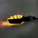 FARO DE GIRO UNIVERSAL AMBAR 12V 5W 1500 LUX LED LIGHTING JUEGO (DJ-ZXD015W)