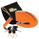 TRABA DISCO CON ALARMA 120DB 8262 10mm NARANJA FLUOR ONGUARD