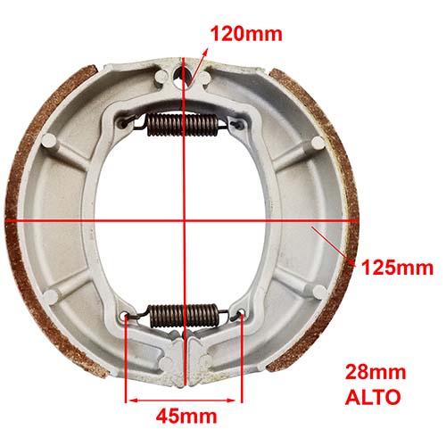 ZAPATA DE FRENO ZANELLA RX 150/GILERA GLA 110 YAMATO