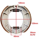 ZAPATA DE FRENO ZANELLA RX 150/GILERA GLA 110 YAMATO