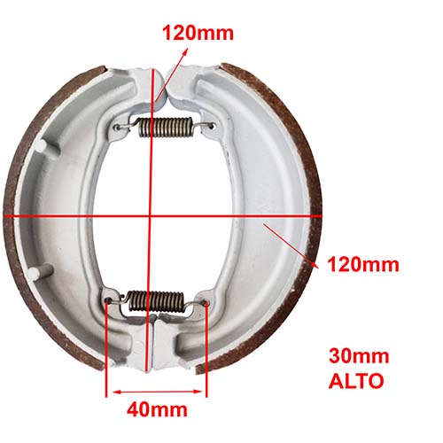ZAPATA DE FRENO HONDA CB250 TRAS./GILERA SMASH 110 DEL. YAMATO