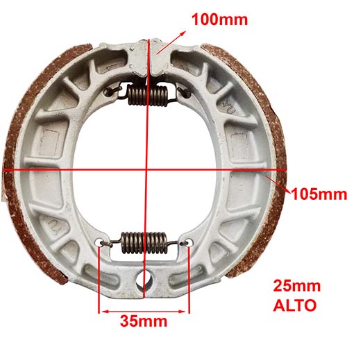 ZAPATA DE FRENO HONDA C90/DAELIM/SUZUKI MB100/MOTOMEL VX150 YAMATO