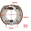 ZAPATA DE FRENO YAMAHA AXIS 90/CRYPTON/V80 YAMATO