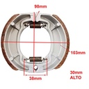 ZAPATA DE FRENO SUZUKI AX100 YAMATO
