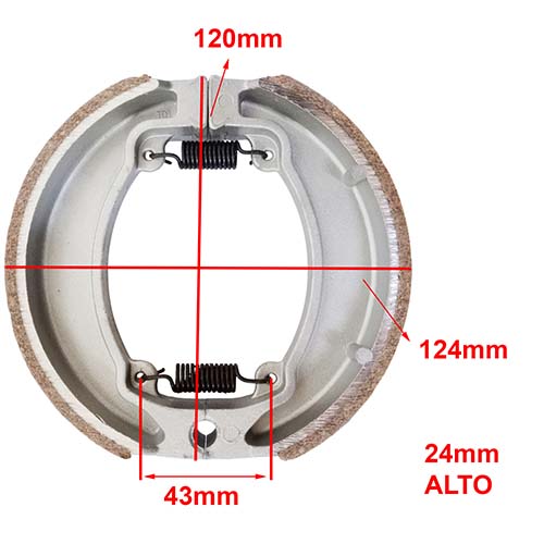 ZAPATA DE FRENO HONDA CG TITAN 2000 GRANDE/TITAN150 YAMATO