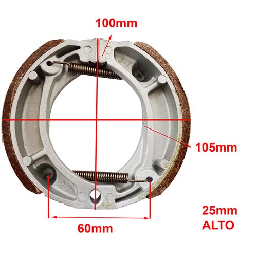 ZAPATA DE FRENO HONDA C90 R/C./XR150L/G. SMASH/H. NXR125 BROS/WAVE110 YAMATO
