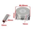 KIT PISTON MOTOMEL XMM 250/SR 200/GILERA VC200/SKUA250 65.5mm (1.00) STD