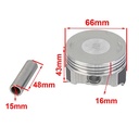 KIT PISTON MOTOMEL XMM 250/SR 200/GILERA VC200/SKUA250 65.5mm (0.50) STD