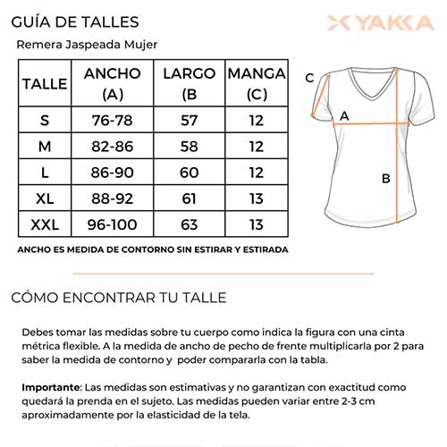 REMERA RUNNING MUJER JASPEADA FRANCIA S YAKKA (4015)