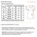 REMERA RUNNING MUJER JASPEADA FUCSIA XXL YAKKA (4015)