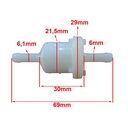 FILTRO DE NAFTA HONDA WAVE 110/WAVE 110STD