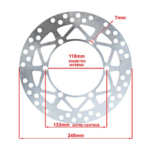 DISCO DE FRENO YAMAHA YZ250 / SUZUKI RM DELANTERO AG8 (D8029)