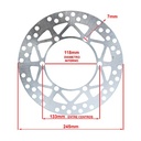 DISCO DE FRENO YAMAHA YZ250 / SUZUKI RM DELANTERO AG8 (D8029)