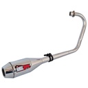 ESCAPE MOTO HONDA CG TITAN 150 ST2 SILEN ALUMINIO CROMO DEPORTIVO PAOLUCCI (EM150CG22-D)