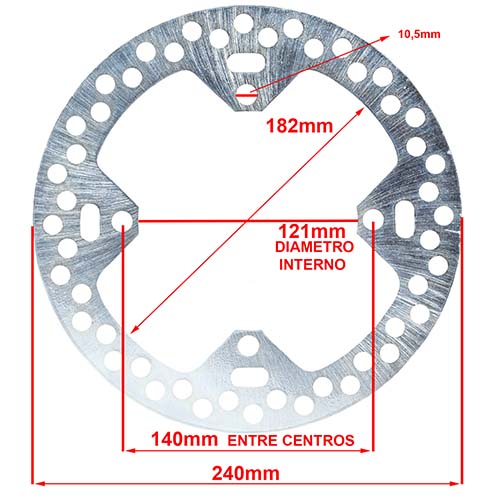 DISCO DE FRENO HONDA CR 125/250 TRASERO HYD (D8028)