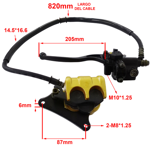 BOMBA DE FRENO DEL.HONDA GLH150 GAUCHA STD 