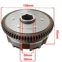 EMBRAGUE COMPLETO ZANELLA RX150 (CANASTA + CAMP.INTERIOR C/DISCOS) STD