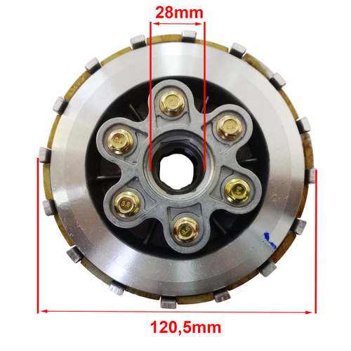EMBRAGUE COMPLETO ZANELLA RX150 (CANASTA + CAMP.INTERIOR C/DISCOS) STD