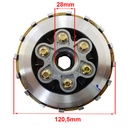 EMBRAGUE COMPLETO ZANELLA RX150 (CANASTA + CAMP.INTERIOR C/DISCOS) STD