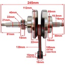 CIGUEÑAL COMPLETO HONDA CG TODAY/TITAN 99 STD
