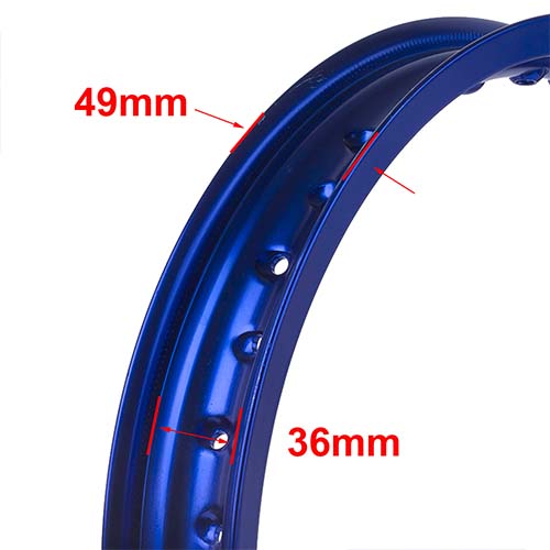 ARO DE LLANTA ALUMINIO 6063 (AZUL 36A) 140X17 STD