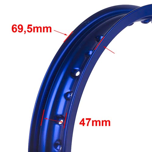 ARO DE LLANTA ALUMINIO 6063 (AZUL 36A) 185X18 STD