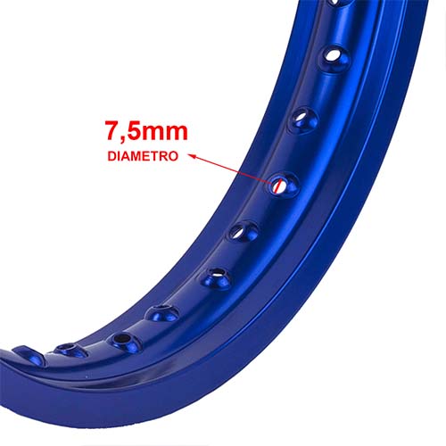 ARO DE LLANTA ALUMINIO 6063 (AZUL 36A) 215X19 STD