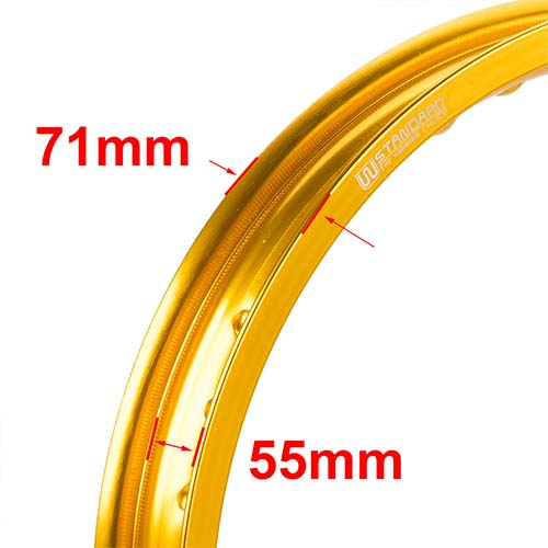 ARO DE LLANTA ALUMINIO 6063 (DORADO 36A) 215X19 STD