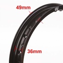 ARO DE LLANTA ALUMINIO 6063 (NEGRO 36A) 140X17 STD