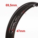 ARO DE LLANTA ALUMINIO 6063 (NEGRO 36A) 185X21 STD