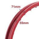 ARO DE LLANTA ALUMINIO 6063 (ROJO 36A) 215X19 STD