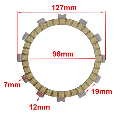 C-POWER (D.EMBR. RACING + RESORTES) SUZUKI GIXXER 150 (5 pcs) STD