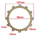 C-POWER (D.EMBR. RACING + RESORTES) SUZUKI GIXXER 150 (5 pcs) STD