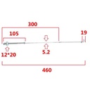 VARILLA DE FRENO HONDA NEW WAVE 110/110 S STD