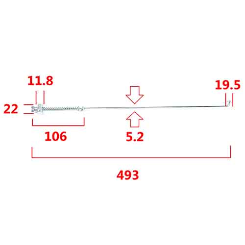 VARILLA DE FRENO SUZUKI AX100 STD
